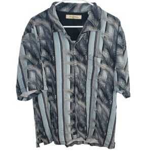 Tommy Bahama Hawaiian printed shirt 100% Silk size Large
